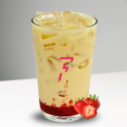 Strawberry Jasmine Milk Tea | ชานมมะลิสตรอเบอร์รี่ (Hot R)