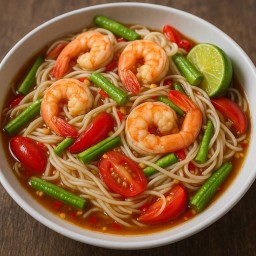 ตำขนมจีนกุ้ง