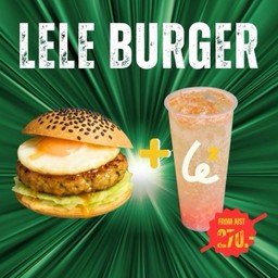 Kaprao Pork Burger + Fruit Drinks