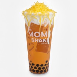 ชาไทยเย็นดับเบิ้ลคิวบ์ครีมชีสชีสขูด