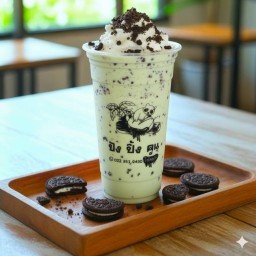 นมเขียวเฮลบลูบอยโอริโอ้ปั่น