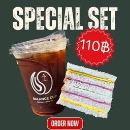 เซตสุดคุ้ม อเมริกาโน่+แซนวิชแฮมชีส