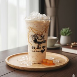 นมสดคาราเมลเย็น