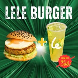 Kaprao Beef Burger + Fruit Drinks