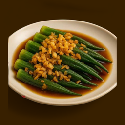 กระเจี๊ยบผัดน้ำมันหอย 蠔油炒秋葵