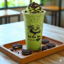 ชาเขียวโอริโอ้ปั่น