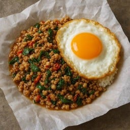 กะเพราห่อทะลัก โรงวารี