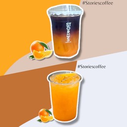 [เซตสุดฮิต] Iced Orange Juice (น้ำส้มคั้นสด) (เย็น) + Orange Black Coffee (อเมริกาโน่น้ำส้ม)