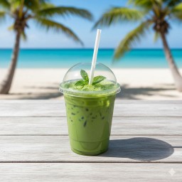 ชาเขียวนม (เย็น)