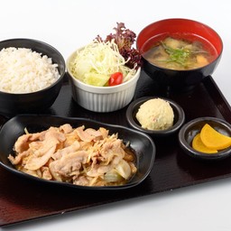 ชุดข้าวหมูผัดขิง