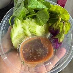 น้ำพริกกะปิ+ผักสดชุดมินิ