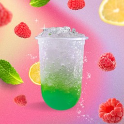 น้ำแอปเปิ้ลเขียวโซดา