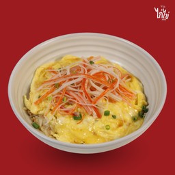 ข้าวไข่ข้นปูอัด น้ำจิ้มซีฟู้ด