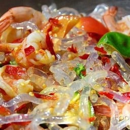 ตำเส้นแก้วหมูยอ