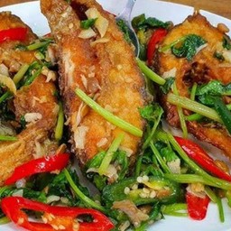 ปลานิลผัดขึ้นฉ่าย