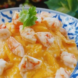 ข้าวไข่ข้นกุ้ง 2ฟอง