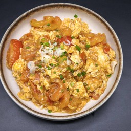 มะเขือเทศผัดไข่ 西红柿炒鸡蛋
