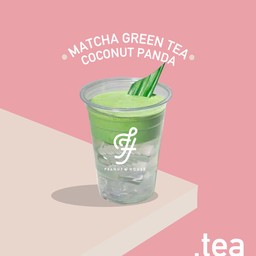 A Matcha green tea coconut panda