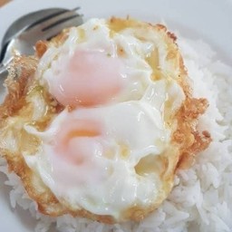 ข้าวไข่ดาวคู่ไม่มีคู่ก็กินได้