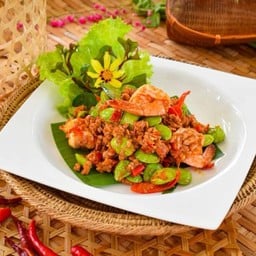 สะตอผัดกะปิกุ้งหมูสับ