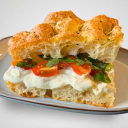 Tomato Basil Cream Cheese Focaccia