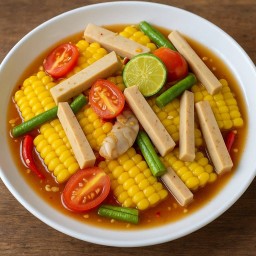ตำข้าวโพดหมูยอ