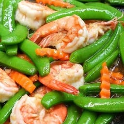 ข้าว (ผัดถั่วลันเตา)