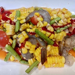 ตำข้าวโพดกุ้งสด/กุ้งสุก
