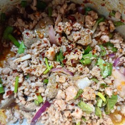 ลาบหมูสุก