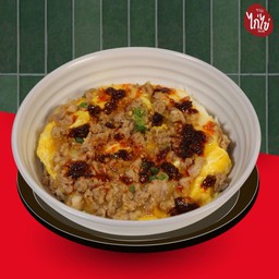 ข้าวหมูสับต้มยำพริกเผา (แซ่บ)