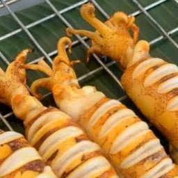 น้องพลอยปลาหมึกสดย่าง บางบัวทอง