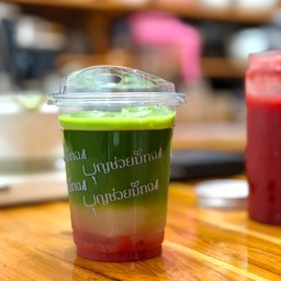 ICED STRAWBERRY COCONUT MATCHA WATER