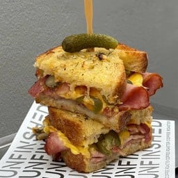 Ham and Bacon Cheese Sandwich