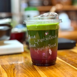 ICED BLUEBERRY COCONUT MATCHA WATER