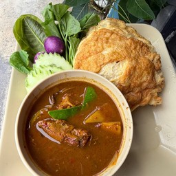 ข้าว+แกงไตปลาผักสด