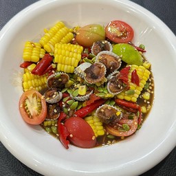 ตำลาวข้าวโพดหอยแครง