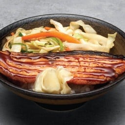 ข้าวหน้าปลาแซลมอนย่างซีอิ๊ว