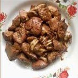 ข้าวเครื่องในไก่กระเทียม