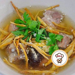ซุปดอกไม้จีน ซี่โครงหมูตุ๋น
