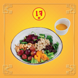 สลัดผลไม้ซอสส้ม (เจ)