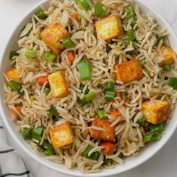 Paneer fry rice vegetarian