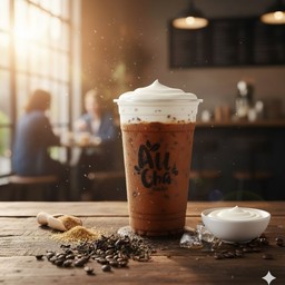 กาแฟเย็นครีมชีส