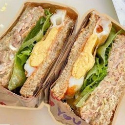 Tuna and egg  sandwich