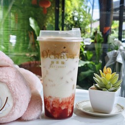 สตรอเบอรี่คลาวด์คอฟฟี่มิลค์ที