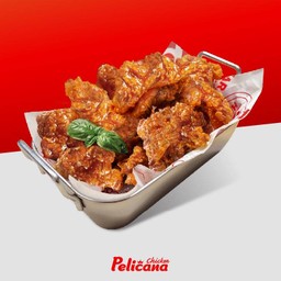 ไก่ไร้กระดูก(สะโพก) คลุกซอส 4 ชิ้น