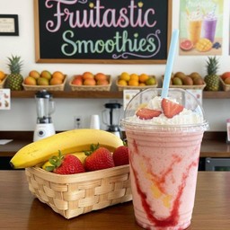 กล้วย + สตอเบอรี่ปั่น