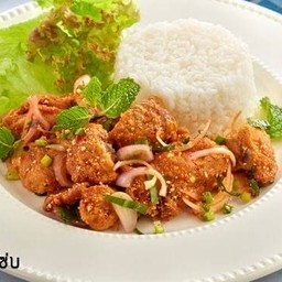 ข้าวยำไก่แซ่บ