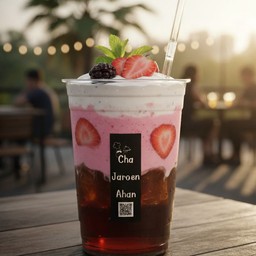 Black strawberry coffee  ( ไม่ใส่นม)