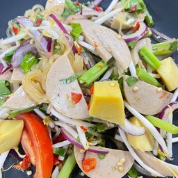 ยำเส้นเล็กหมูยอใส่ปลาร้า