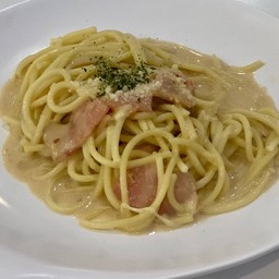 สปาเกตตีคาโบนาร่า แฮมไก่ชีส